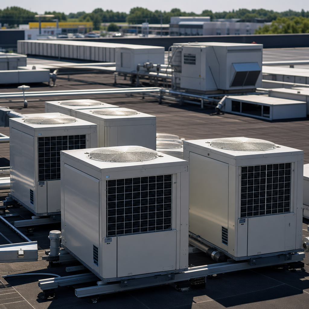 Groupes de climatisation sur toiture