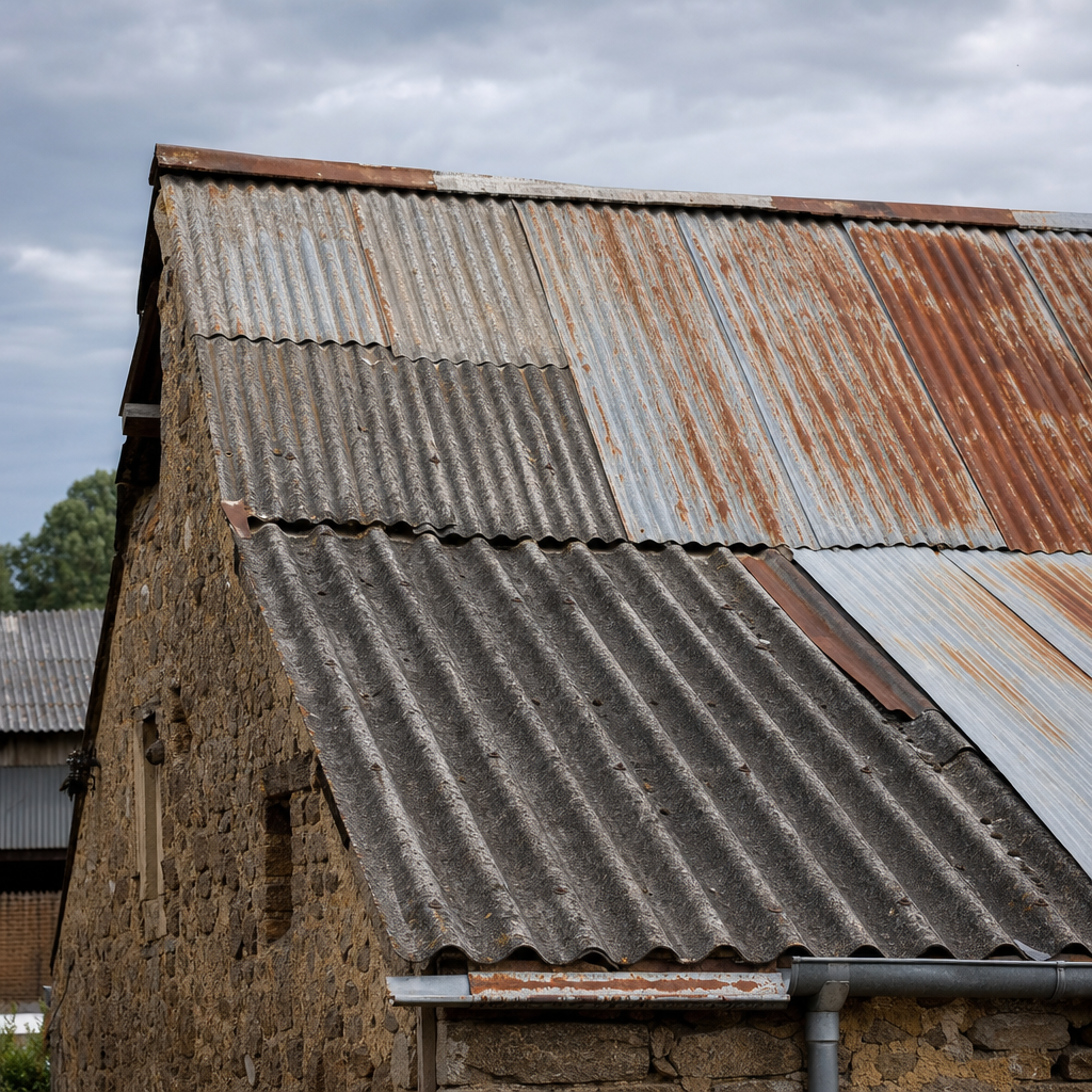Toiture agricole ancienne protégée par cool roof